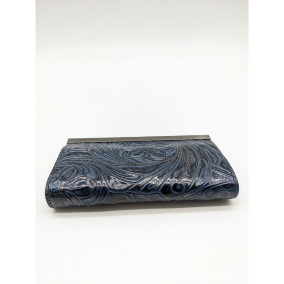 PATRICIA NASH Cauchy tooled embroidered leather women's wallet - BLUE (Used) - Picture 4 of 9
